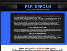 Tablet Screenshot of plr-produkte.info